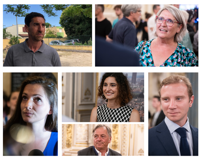 Les députés du Rhône. ©Montage Rue89Lyon